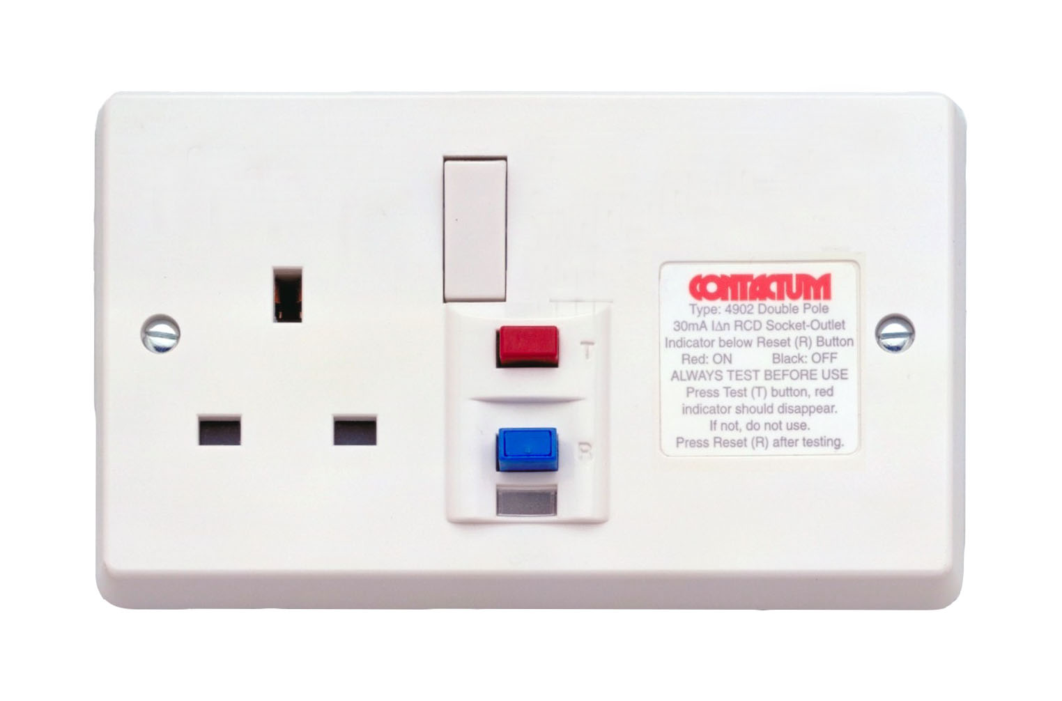 RCD Socket Outlets Contactum