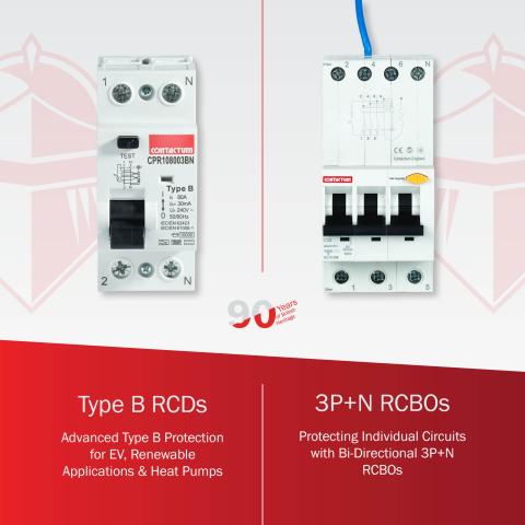 Type B RCDs & 3P+N RCBOs