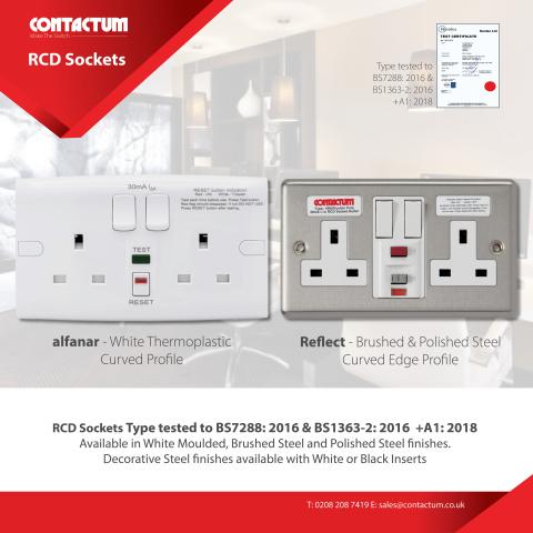 Contactum RCD Sockets